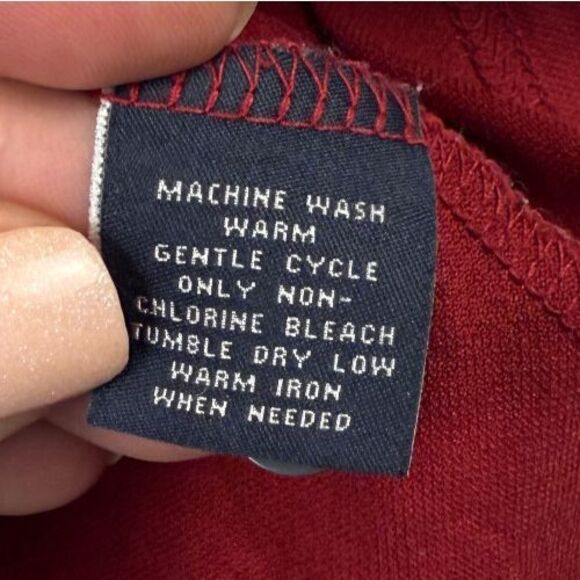 Hart Schaffner Marx Polo Shirt Mens Red Short Sleeve Casual Comfort Size Medium - Picture 7 of 8